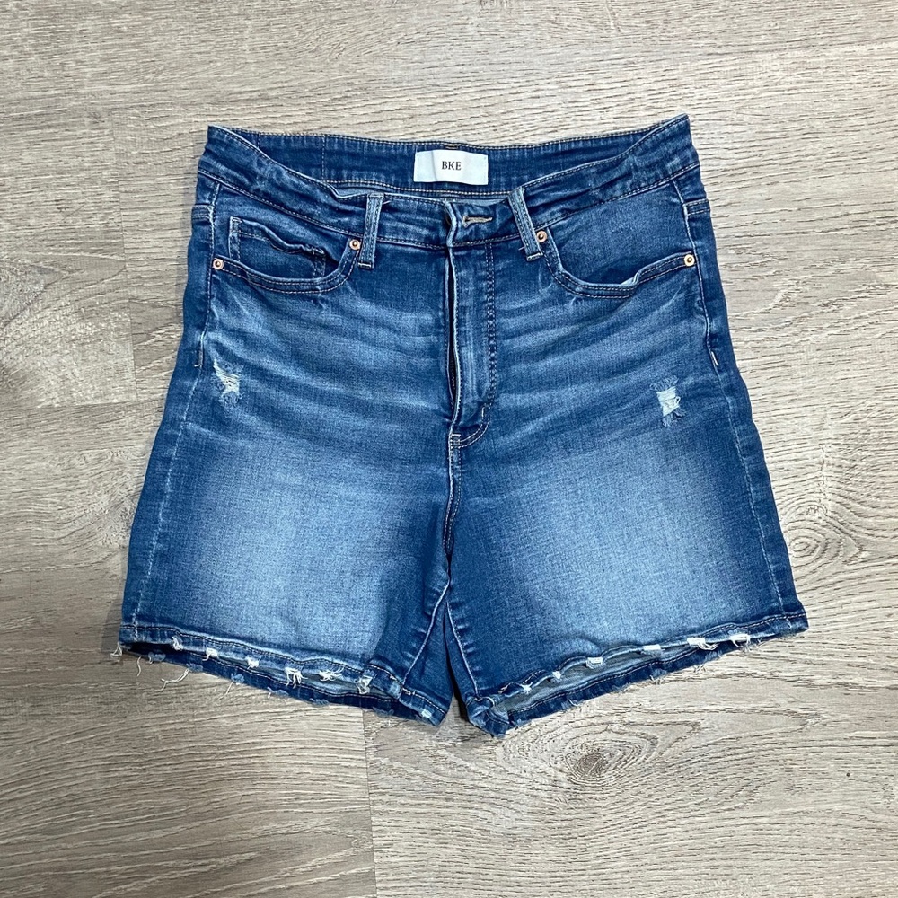 BKE Distressed Blue Jean Shorts